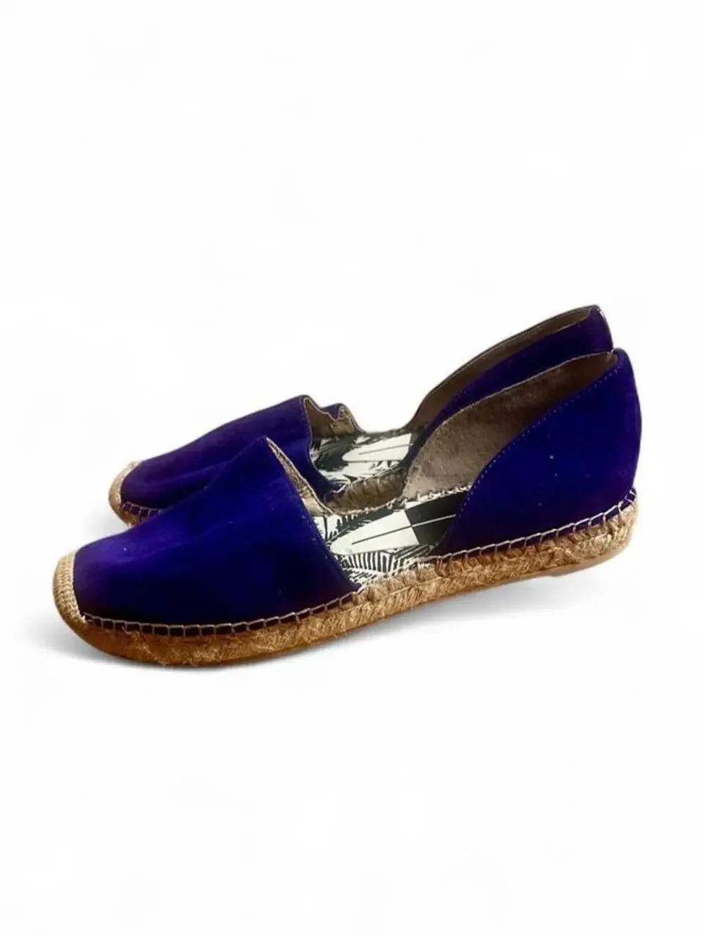 Dolce Vita Ciara blue suede espadrilles